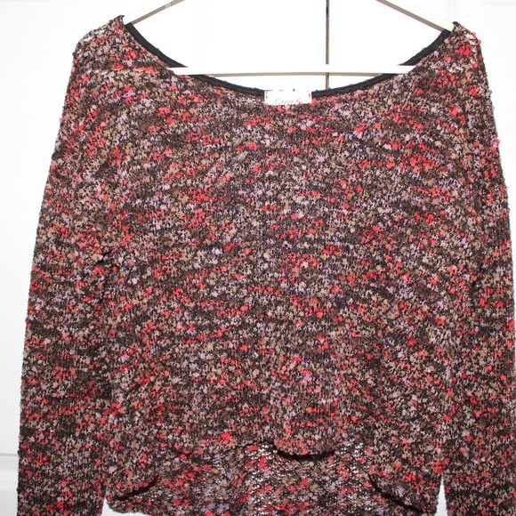 Black/Brown Cropped Sweater - Picture 2 of 2